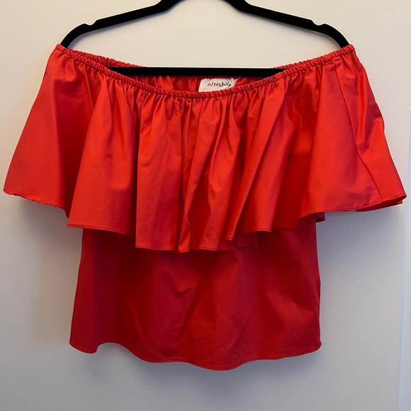 Nicholas Off the Shoulder Ruffle Top - Picture 7 of 11